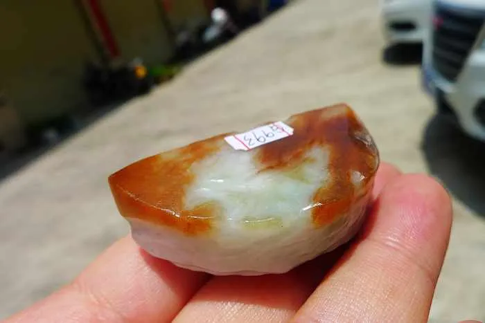 Natural Jade Rough Jadeite Raw (40g,4.8X2.3X1.6cm)