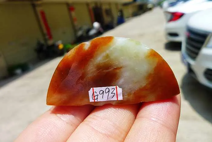 Natural Jade Rough Jadeite Raw (40g,4.8X2.3X1.6cm)