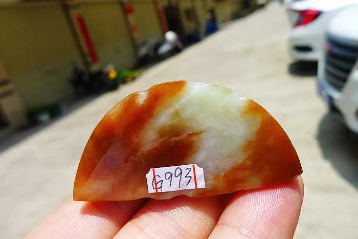 Natural Jade Rough Jadeite Raw (40g,4.8X2.3X1.6cm)