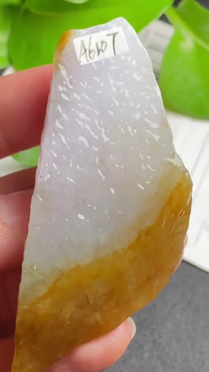 Natural Jade Rough Jadeite Raw (49g,55X31X14mm)-A6107