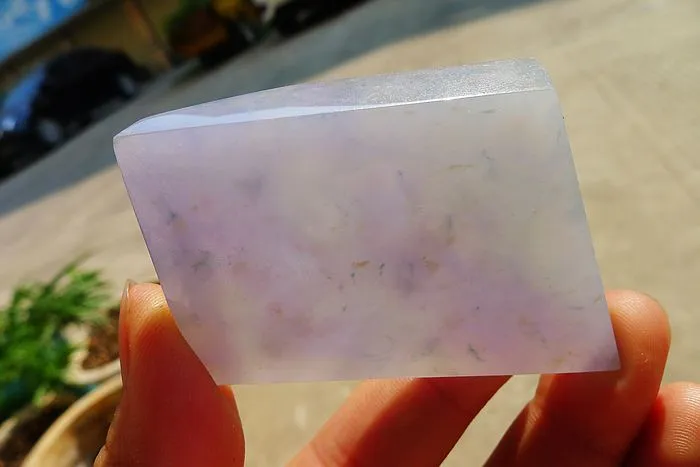 Natural Jade Rough Jadeite Raw (52.5g,6X4.1X0.75cm)