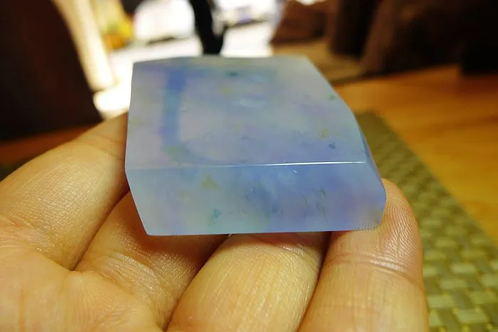 Natural Jade Rough Jadeite Raw (52.5g,6X4.1X0.75cm)