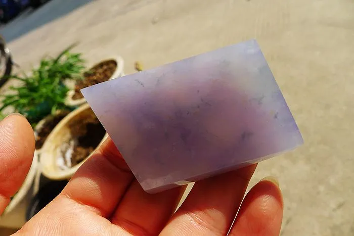 Natural Jade Rough Jadeite Raw (52.5g,6X4.1X0.75cm)