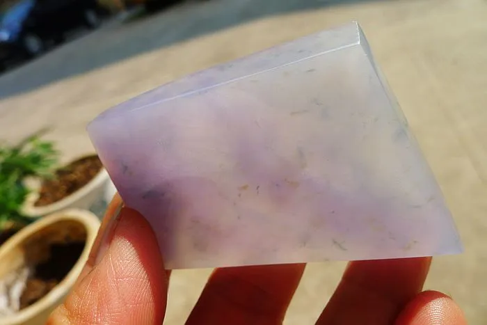 Natural Jade Rough Jadeite Raw (52.5g,6X4.1X0.75cm)