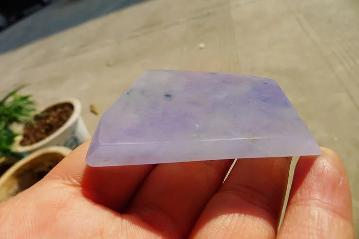 Natural Jade Rough Jadeite Raw (52.5g,6X4.1X0.75cm)