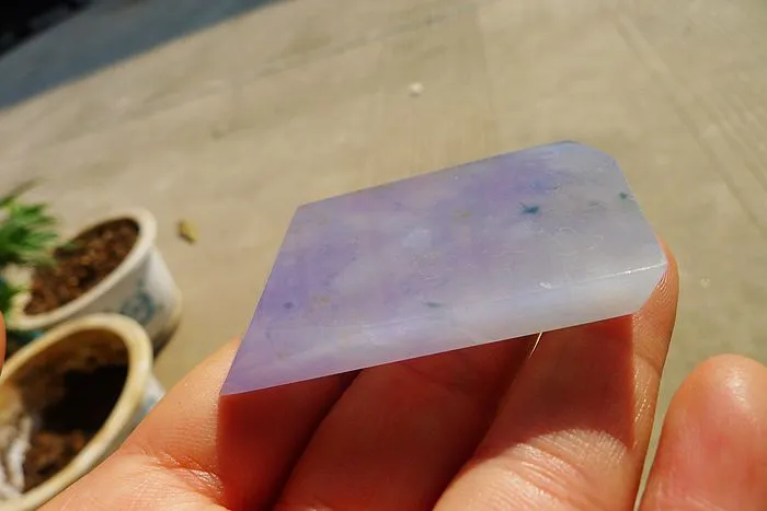 Natural Jade Rough Jadeite Raw (52.5g,6X4.1X0.75cm)