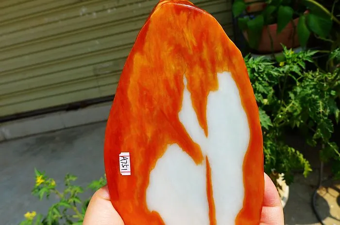Natural Jade Rough Jadeite Raw (560g,14X8.2X2.7cm)