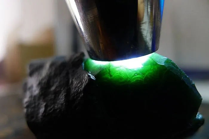 Natural Jade Rough Jadeite Raw (580g,11.2X9.9X4cm)