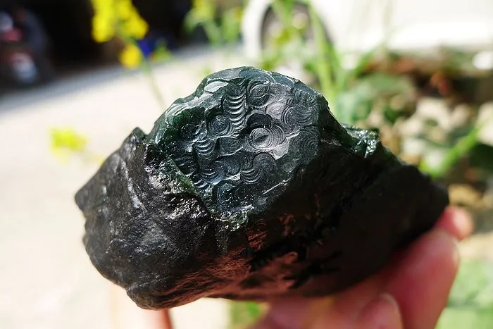 Natural Jade Rough Jadeite Raw (580g,11.2X9.9X4cm)