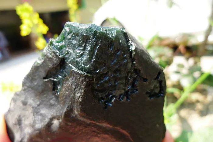 Natural Jade Rough Jadeite Raw (580g,11.2X9.9X4cm)