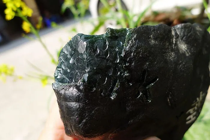 Natural Jade Rough Jadeite Raw (580g,11.2X9.9X4cm)