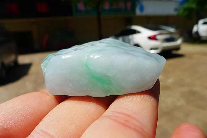 Natural Jade Rough Jadeite Raw (59g,5.1X3.1X1.9cm)