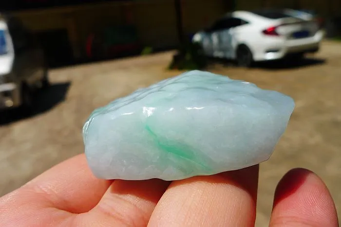 Natural Jade Rough Jadeite Raw (59g,5.1X3.1X1.9cm)