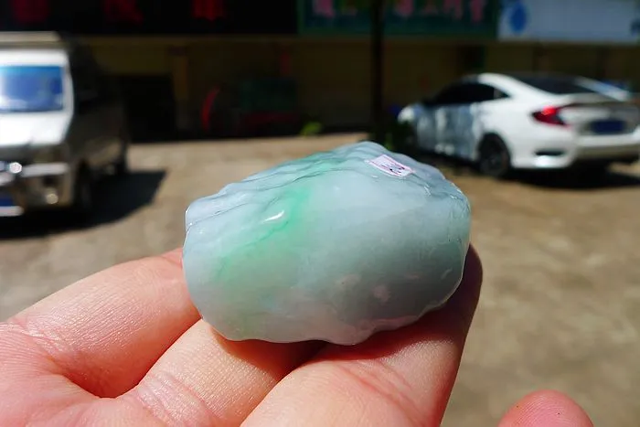 Natural Jade Rough Jadeite Raw (59g,5.1X3.1X1.9cm)