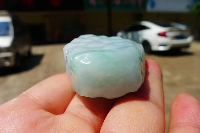 Natural Jade Rough Jadeite Raw (59g,5.1X3.1X1.9cm)