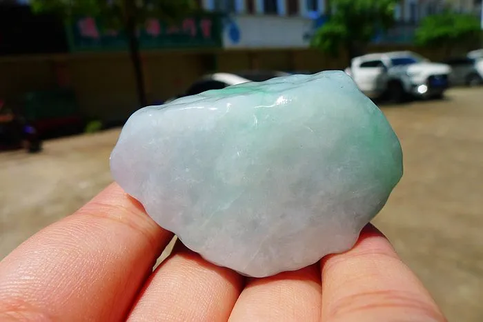 Natural Jade Rough Jadeite Raw (59g,5.1X3.1X1.9cm)