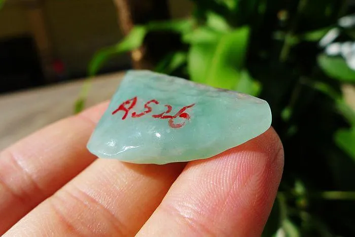 Natural Jade Rough Jadeite Raw (7.6g,3.5X2.2X0.8cm)