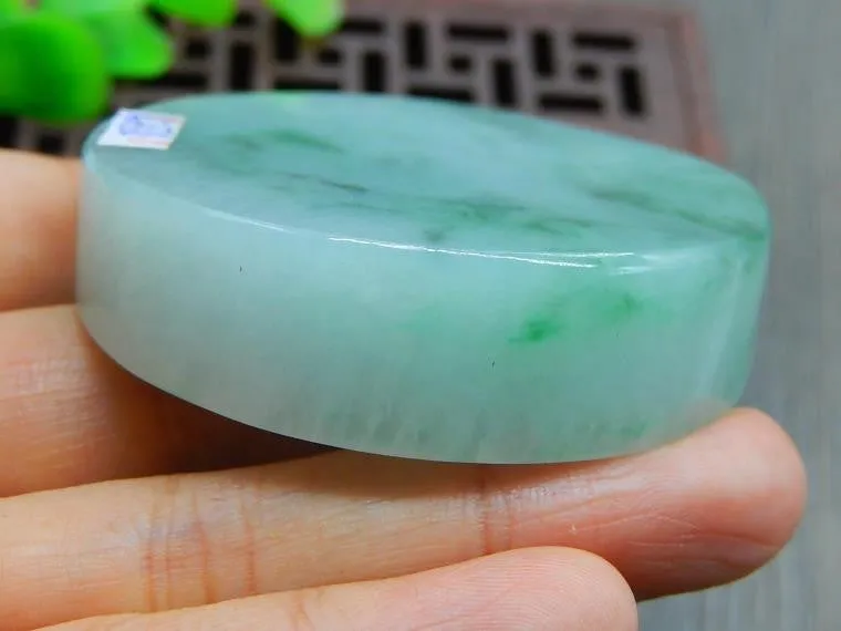 Natural Jade Rough Jadeite Raw (97g, 53X53X13.5mm)