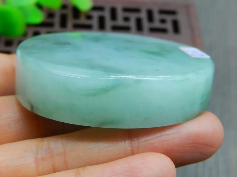Natural Jade Rough Jadeite Raw (97g, 53X53X13.5mm)