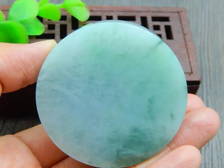 Natural Jade Rough Jadeite Raw (97g, 53X53X13.5mm)