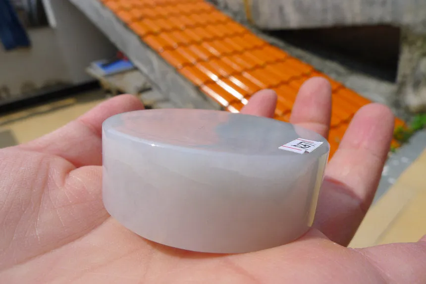 Natural Jade Rough Jadeite Raw (97g,4.8X4.8X1.6cm)