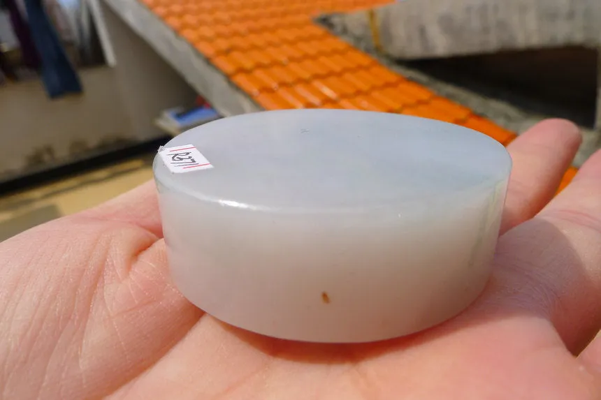 Natural Jade Rough Jadeite Raw (97g,4.8X4.8X1.6cm)