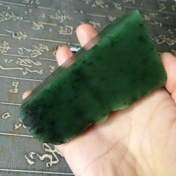 Natural Kunlun Jade Rough Nephrite Raw (143g, 7.7X2.6X2.5cm)