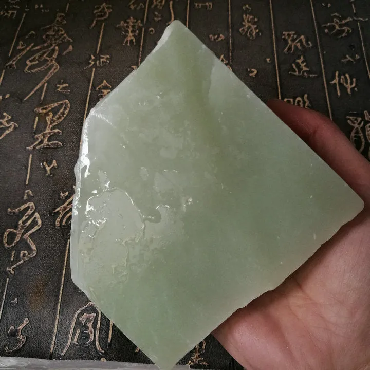 Natural Kunlun Jade Rough Nephrite Raw (533g, 8.5X8X6cm)