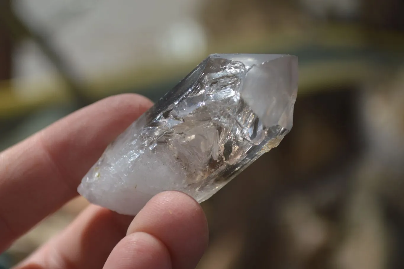 Natural Mixed Clear & Smokey Brandberg Quartz Crystals x 20 From Brandberg, Namibia