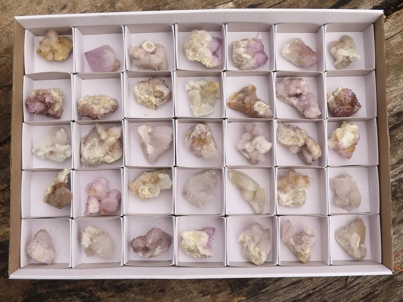 Natural Mixed Selection Of Small Spirit Quartz Crystals x 35 From Boekenhouthoek, South Africa