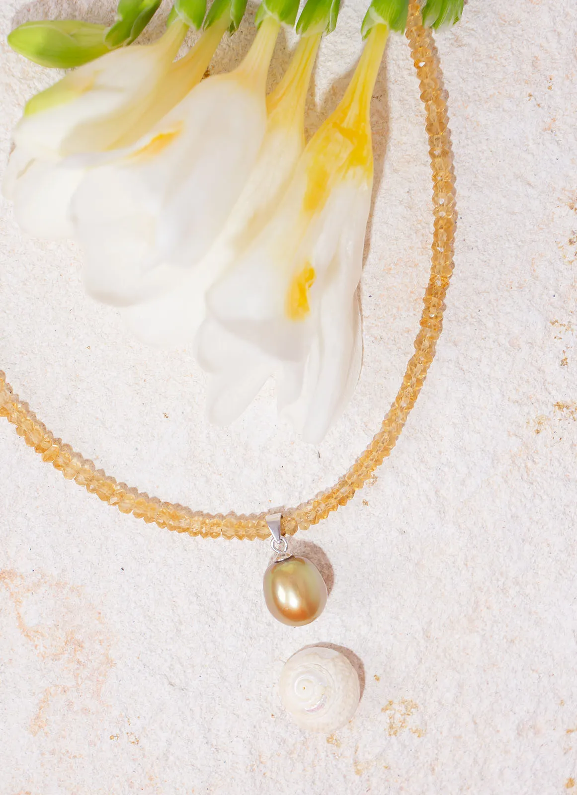 Necklace Sparkling Sunshine Pearl