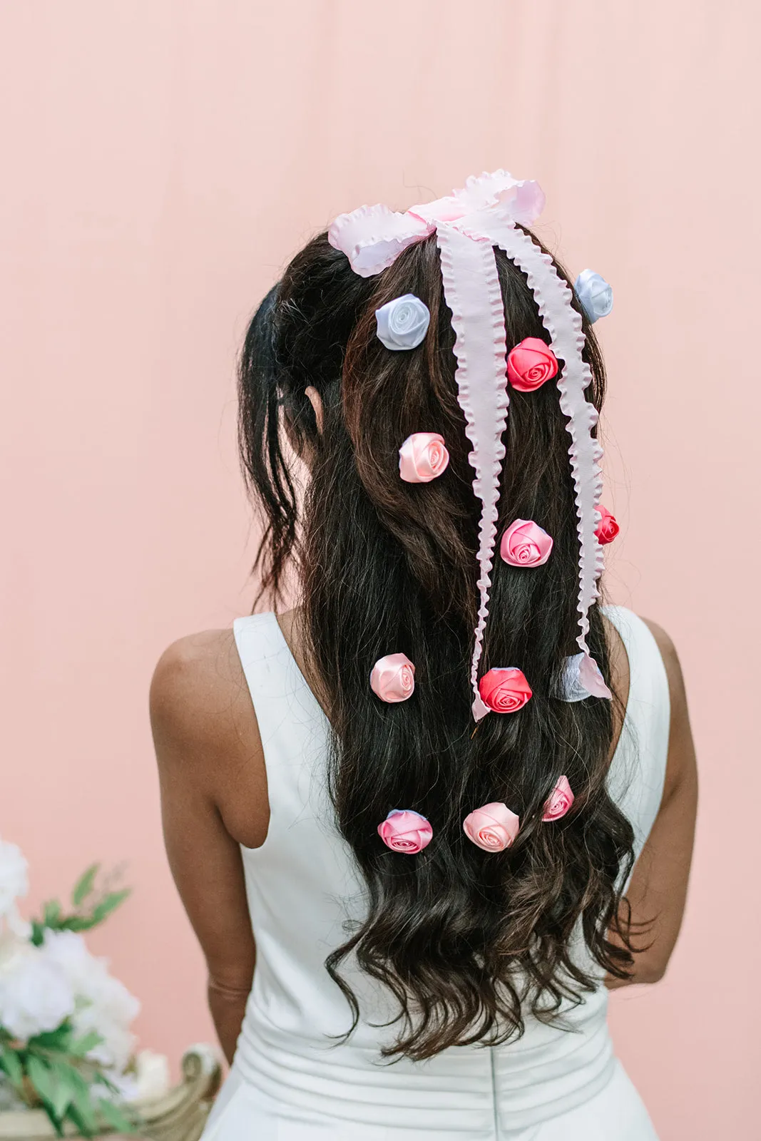 Nikki Bow Barrette - Pink