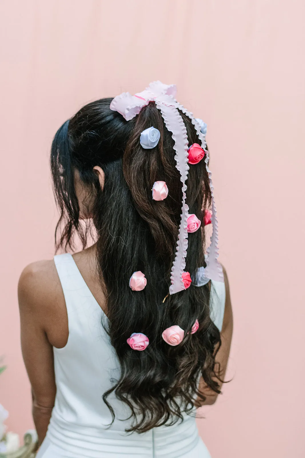 Nikki Bow Barrette - Pink