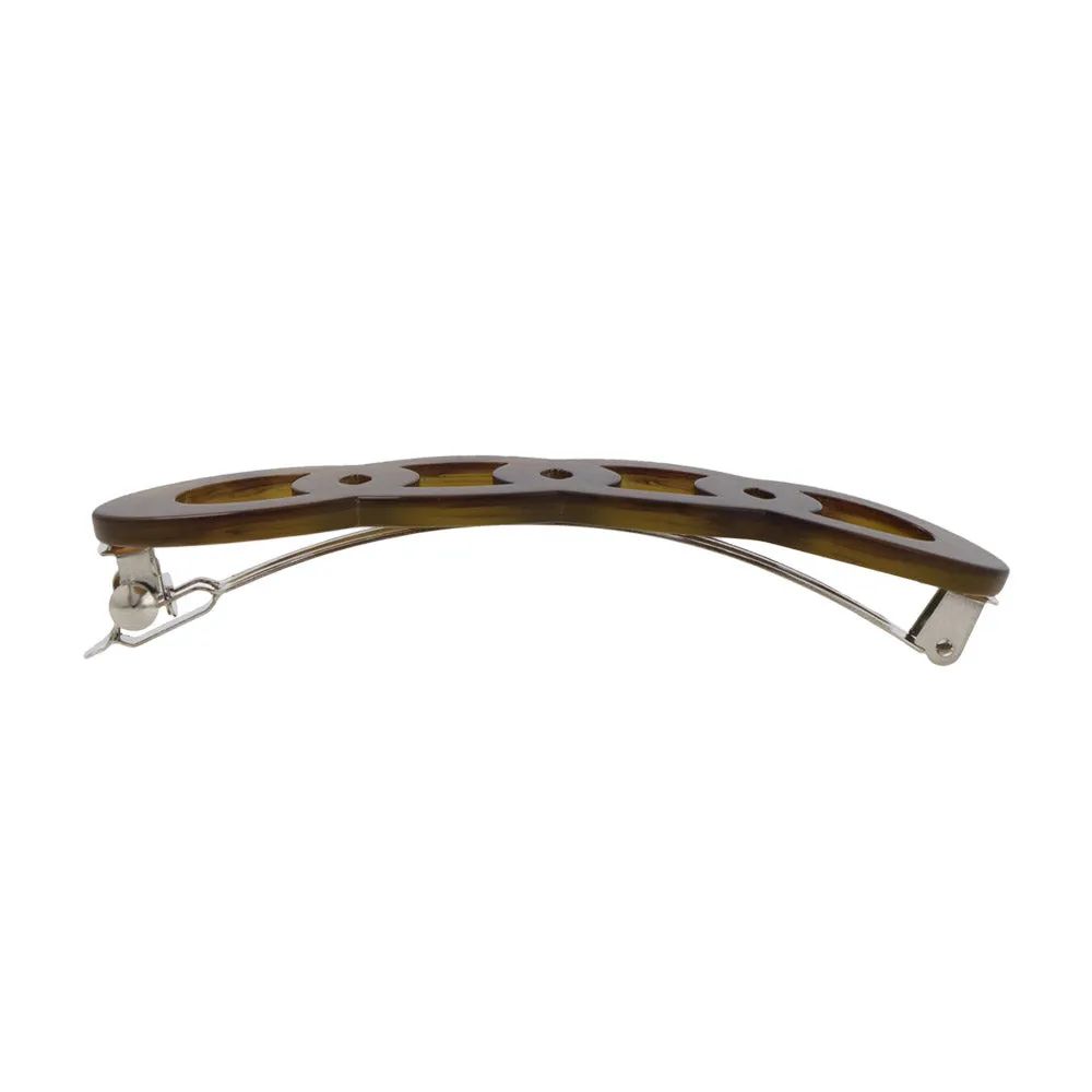 Oval Marble Chain Barrette