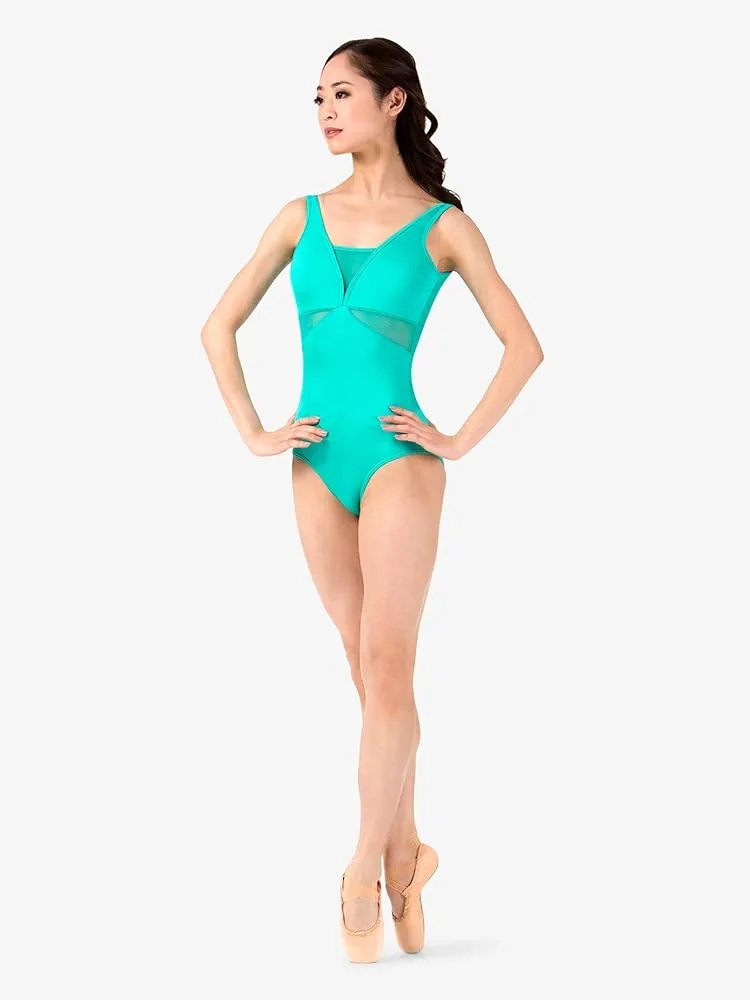P1008 jade mesh leotard