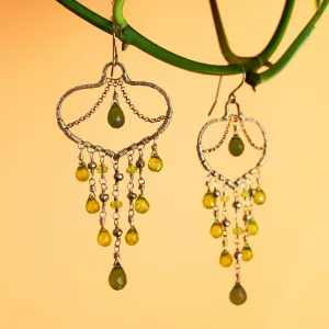 Peridot Chandelier Earrings