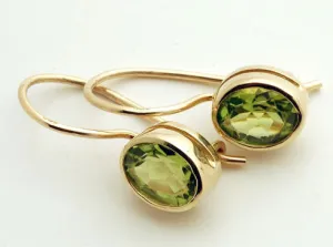 Peridot Drop Earrings