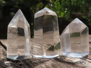 Polished Mini Optic Quartz Points x 35 From Madagascar