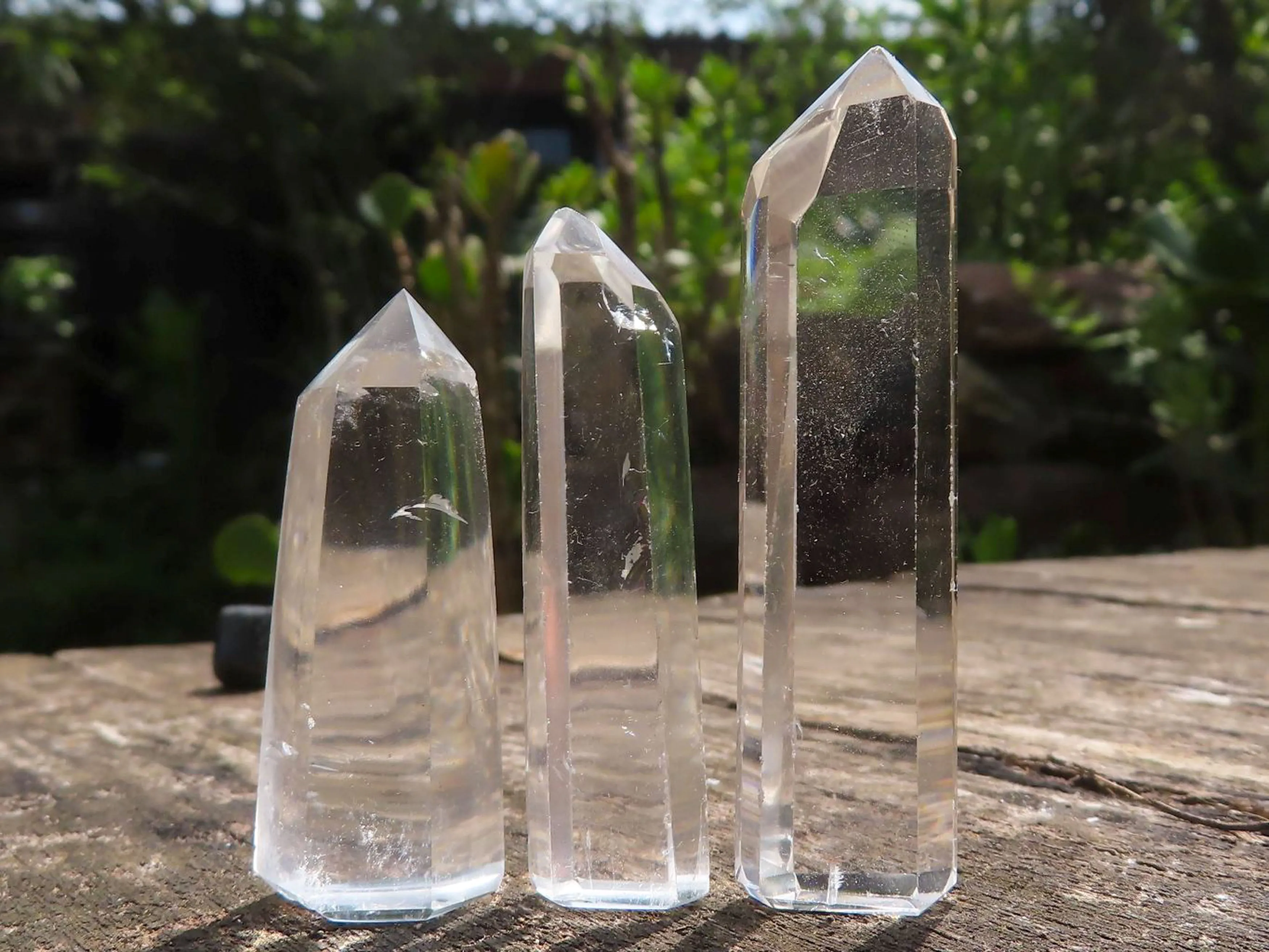Polished Mini Optic Quartz Points x 35 From Madagascar