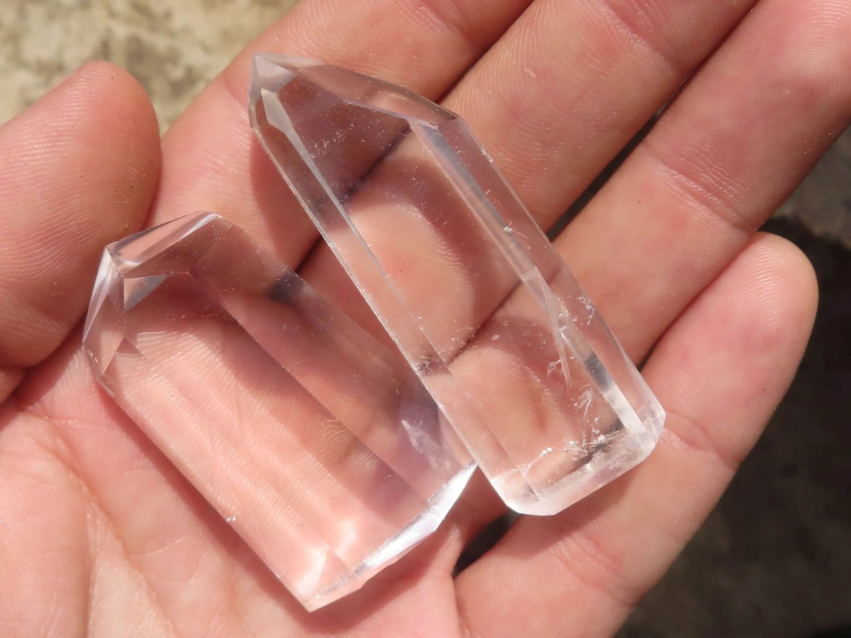 Polished Mini Optic Quartz Points x 35 From Madagascar