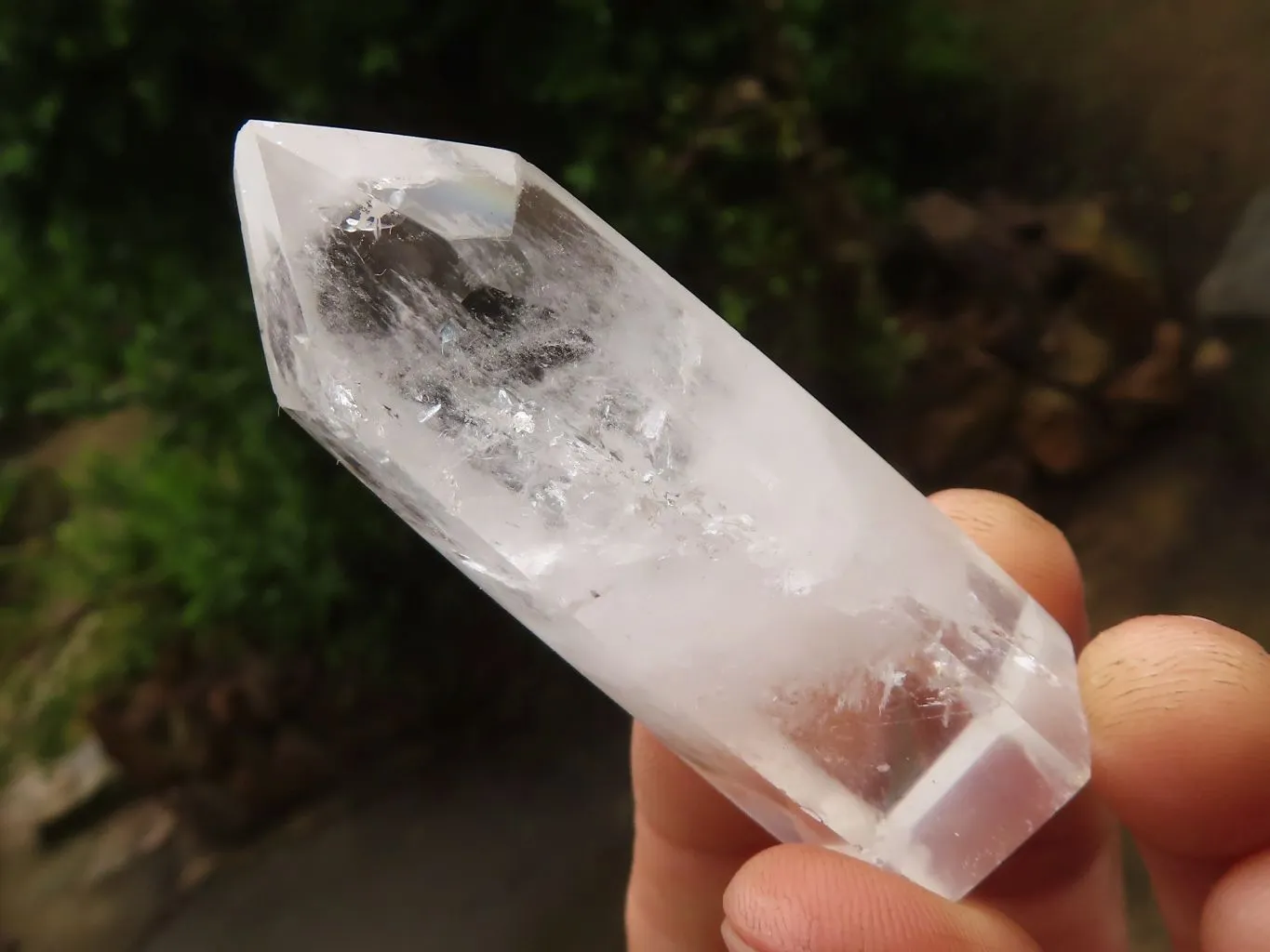 Polished Semi Optic Clear Quartz Points x 12 From Madagascar