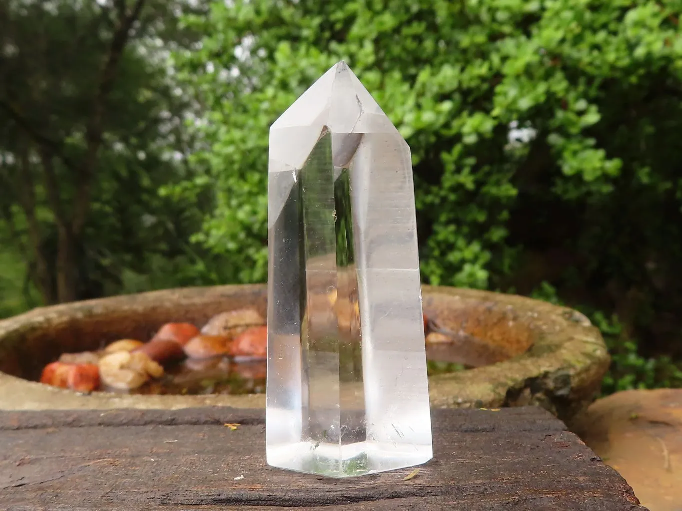 Polished Semi Optic Clear Quartz Points x 12 From Madagascar