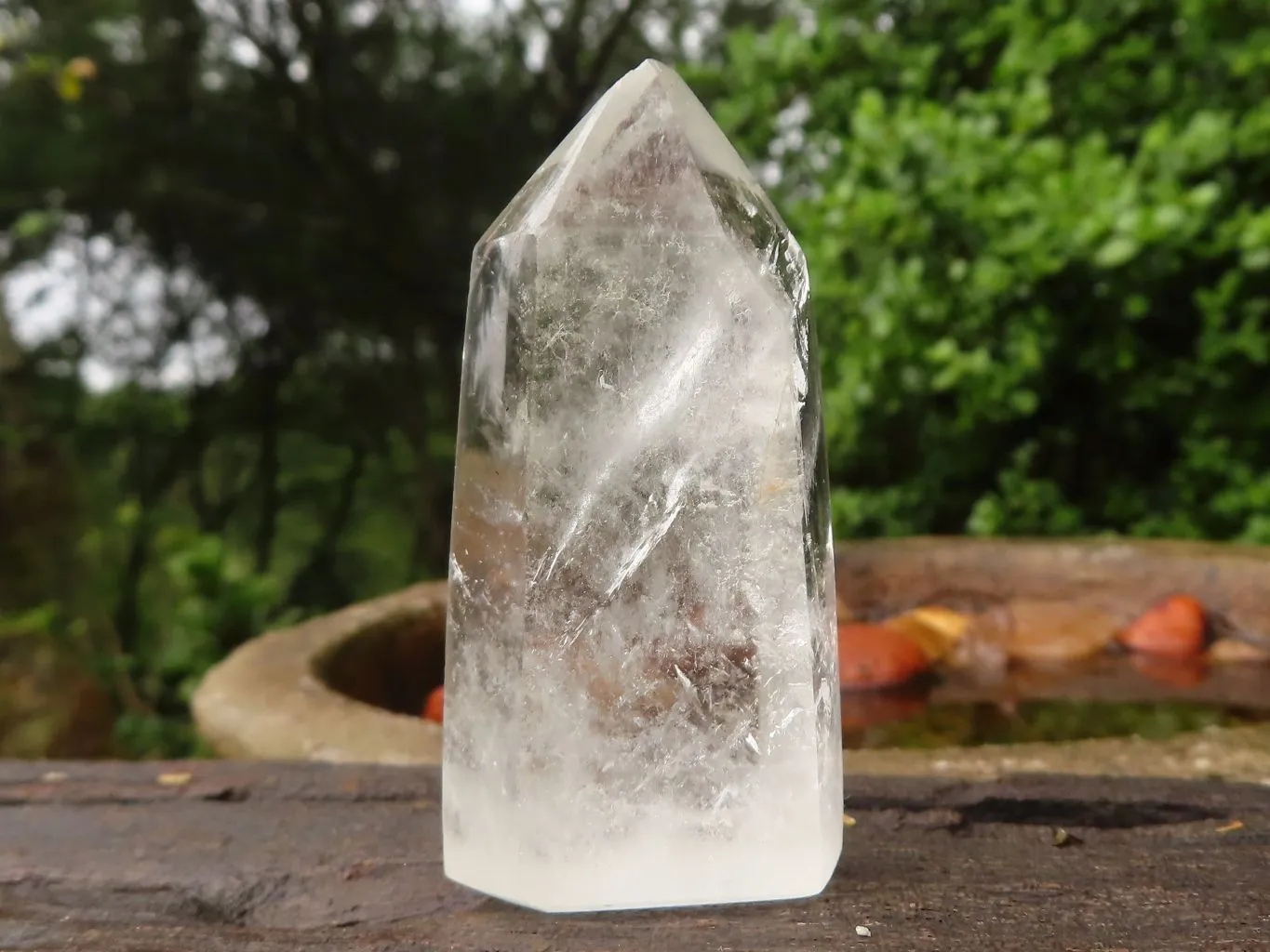 Polished Semi Optic Clear Quartz Points x 12 From Madagascar