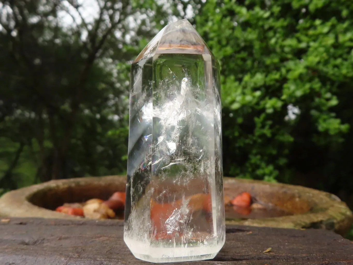 Polished Semi Optic Clear Quartz Points x 12 From Madagascar
