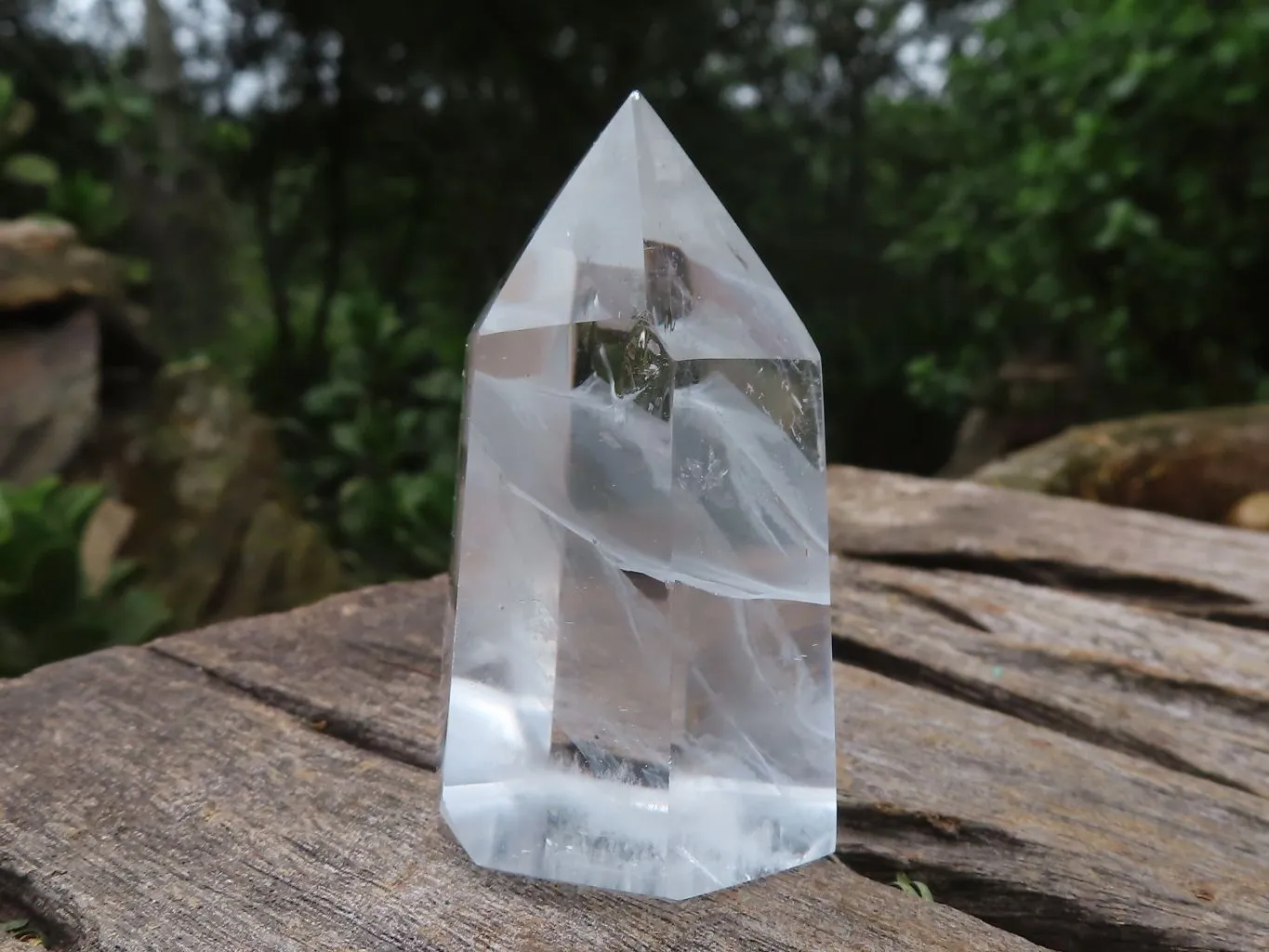 Polished Small Clear Quartz Crystal Points x 12 From Madagascar