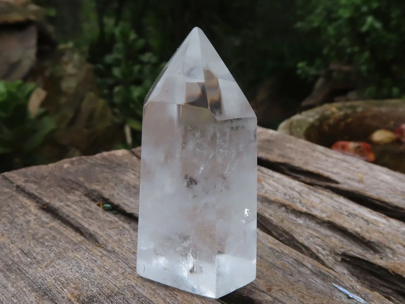 Polished Small Clear Quartz Crystal Points x 12 From Madagascar