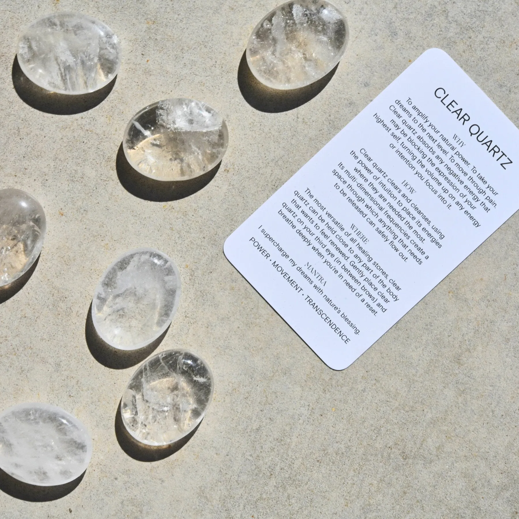 Quartz Palm Stone