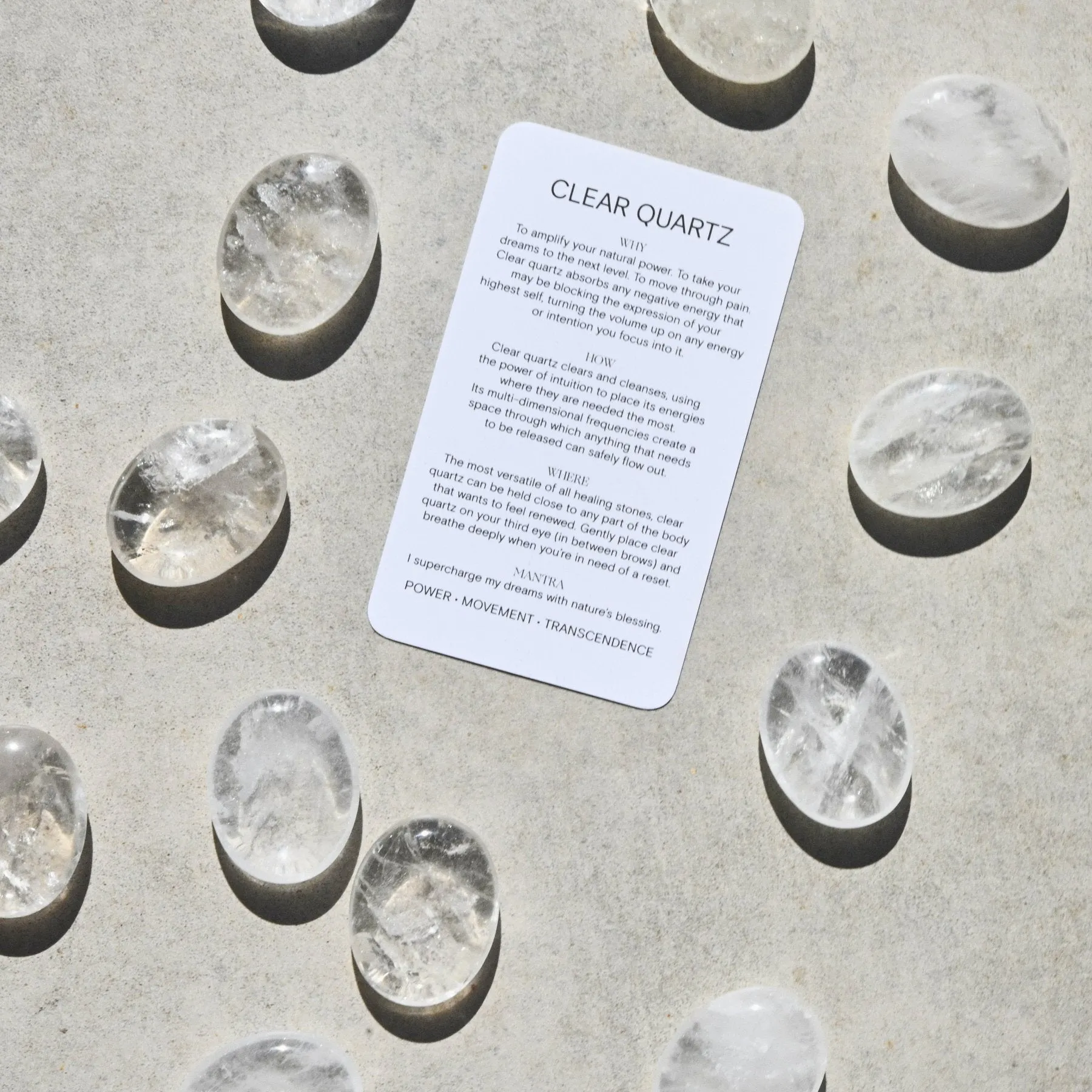Quartz Palm Stone
