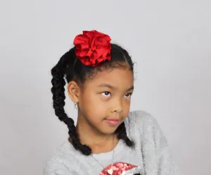Red Flower Hair Clip I The Enchanted Magnolia