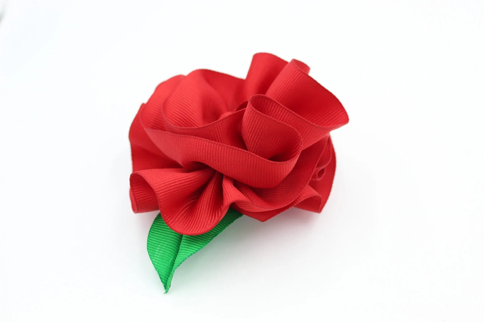 Red Flower Hair Clip I The Enchanted Magnolia
